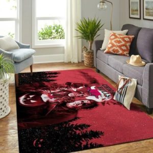Chicago Bulls Basketball Horror Halloween NBA Rug Home Decor