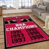 Chicago Bulls EST 1966 NBA Living Room Carpet Rug Home Decor