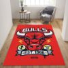 Chicago Bulls Melt NBA Living Room Carpet Rug Home Decor