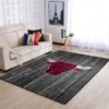 Chicago Bulls NBA Team Logo Grey Wooden Style Nice Gift Living Room Carpet Rug Home Decor