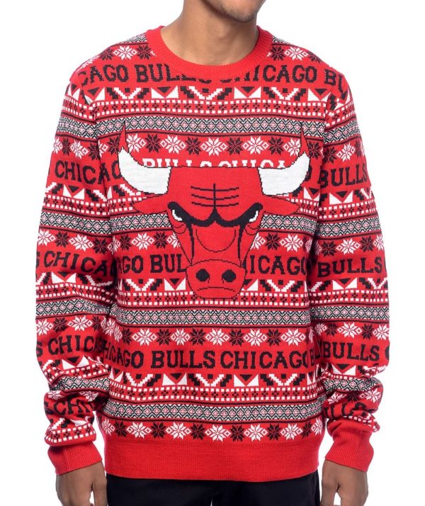 Chicago Bulls NBA Unisex Christmas Ugly Sweater Sweatshirt