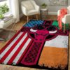 Chicago Bulls Nba Basketball Irish St Patricks Day Flag Cross NBA Rug Home Decor