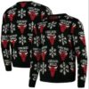 Chicago Bulls Logo Basketball Court Unisex Christmas Ugly Sweater Sweatshirt