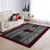 Chicago Bulls Team Logo Grey Wooden Style Nice Gift NBA Living Room Carpet Rug Home Decor