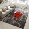 Chicago Bulls With Chicago City Gifts NBA Rug Home Decor