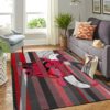 Chicago Bulls Team Logo Wooden Style Gifts NBA Rug Home Decor