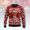 Chicken Under Snow Christmas Ugly Sweater