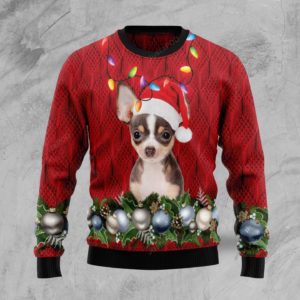 Chihuahua Dog Santa Christmas Ugly Sweater