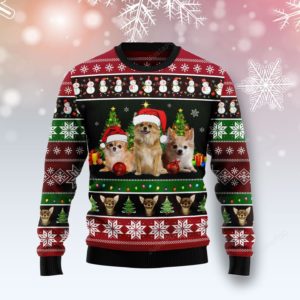 Chihuahua Group Beauty Christmas Ugly Sweater