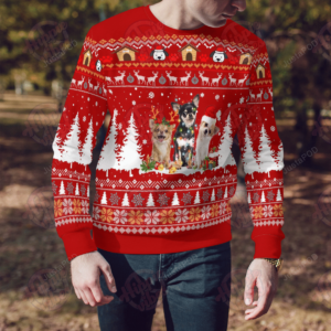 Chihuahua Snow Christmas Ugly Sweater