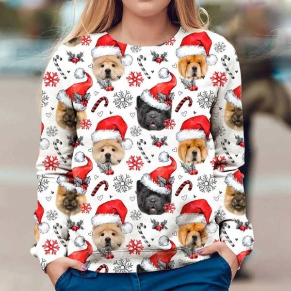 Chow Chow Santa Christmas Ugly Sweater
