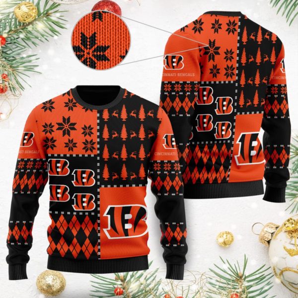 Cincinnati Bengals American Football Christmas Ugly Sweater