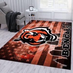 Cincinnati Bengals American football NFL Living Room Carpet Rug Home Decor
