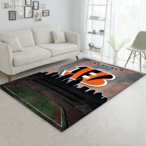Cincinnati Bengals NFL Living Room Carpet Rug Home Decor