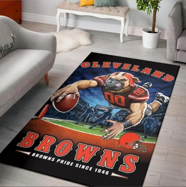 Cleveland Browns 1946 NFL Living Room Carpet Rug Home Decor Cleveland Browns 1946 NFL Living Room Carpet Rug Home Decor