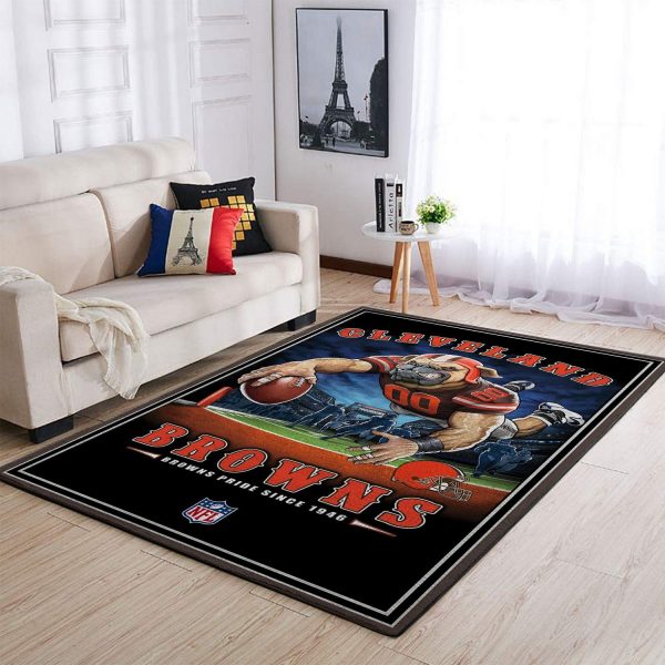 Cleveland Browns American Football NFL Gifts Living Room Carpet Rug Home Decor Cleveland Browns American Football NFL Gifts Living Room Carpet Rug Home Decor