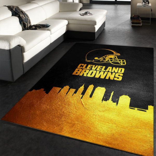 Cleveland Browns Logo NFL Gifts Living Room Carpet Rug Home Decor Cleveland Browns Logo NFL Gifts Living Room Carpet Rug Home Decor