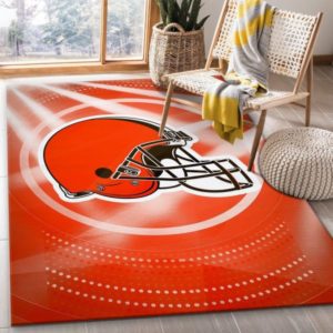 Cleveland Browns NFL Living Room Carpet Rug Home Decor