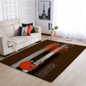 Cleveland Browns NFL Team Logo Nice Gift Living Room Carpet Rug Home Decor