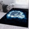 Cleveland Browns Neon NFL Living Room Carpet Rug Home Decor