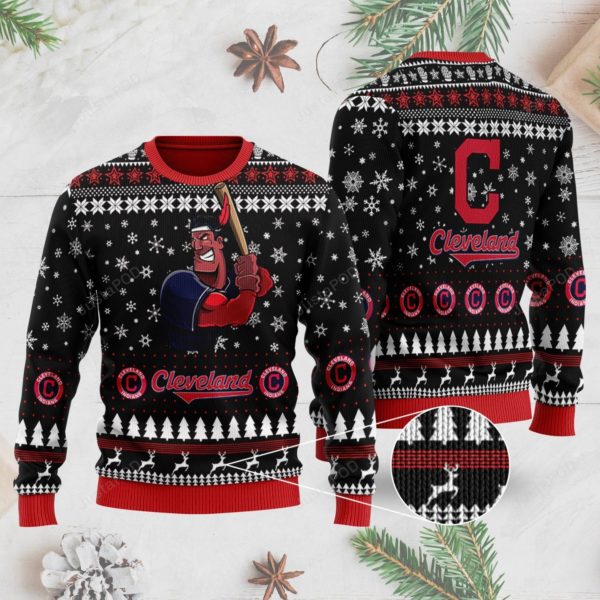 Cleveland Indians Christmas Ugly Sweater