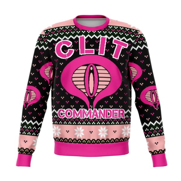 Clit Commander Christmas Ugly Sweater