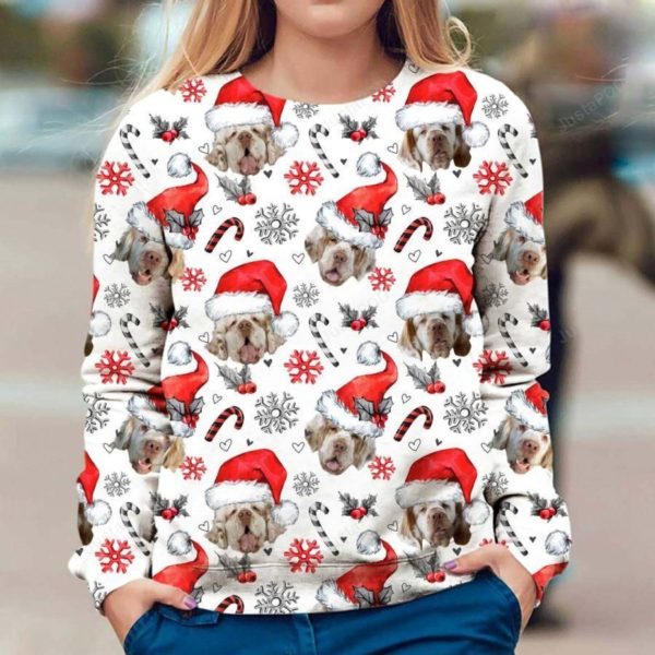 Clumber Spaniel Christmas Ugly Sweater
