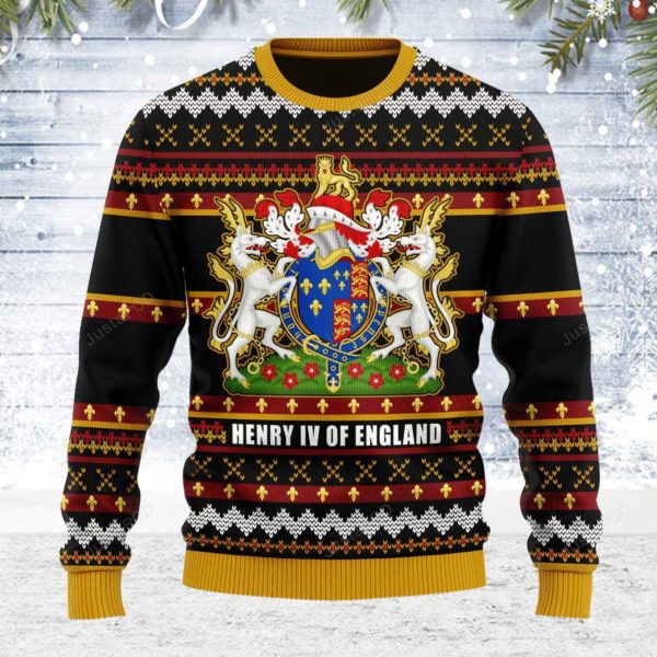 Coat of Arms of Henry VI of England Christmas Ugly Sweater