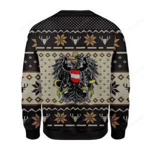 Coat of arms of Austria Black Christmas Ugly Sweater