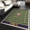 College LSU Team Home Field NFL Living Room Carpet Rug Home Decor