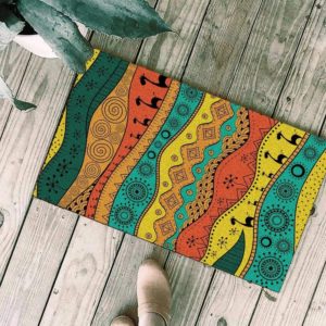 Colorful Traditional African Pattern Living Room Carpet Rug Home Decor