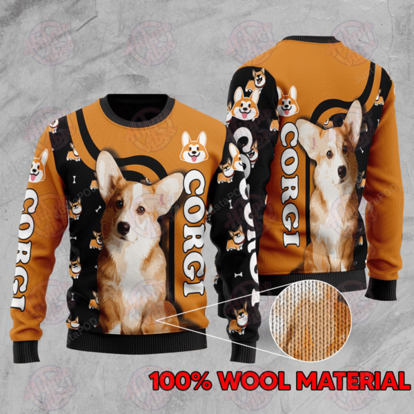 Corgi Dog Christmas Ugly Sweater