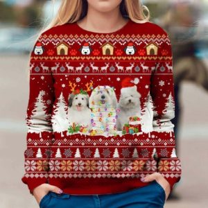 Coton De Tulear Dog Christmas Ugly Sweater