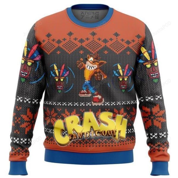 Crash Bandicoot Crash Christmas Ugly Sweater