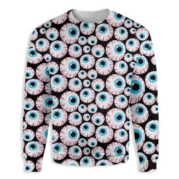 Creepy Eyeballs Halloween Christmas Ugly Sweater