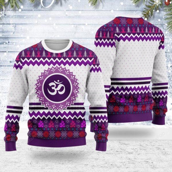 Crown Eye Chakra Christmas Ugly Sweater
