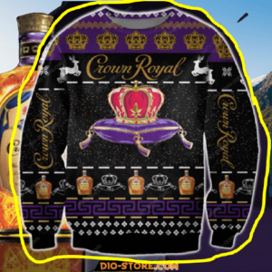 Crown Royal Whisky Christmas Ugly Sweater