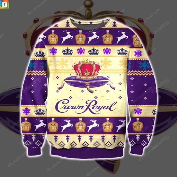 Crown Royal Whiskey Gifts Christmas Ugly Sweater