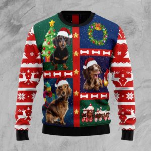 Cute Dachshund Christmas Ugly Sweater