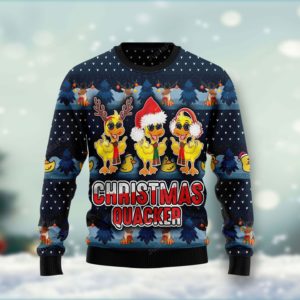 Cute Duck Quacker Christmas Ugly Sweater