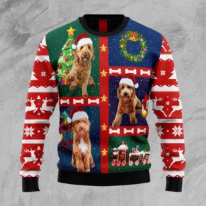 Cute Goldendoodle Christmas Ugly Sweater