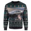 Cute Sheep I Love You To The Moon And Back Christmas Ugly Sweater