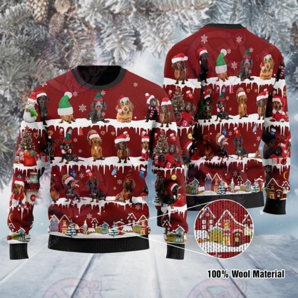 Dachshund Dogs Christmas Ugly Sweater
