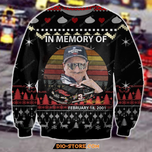 Dale Earnhardt Nascar Christmas Ugly Sweater
