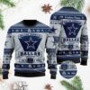 Dallas Cowboys Football Team Logo Custom Name Personalized Ugly Christmas Ugly Sweater