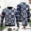 Dallas Cowboys Logo Checkered Flannel Design Christmas Ugly Sweater