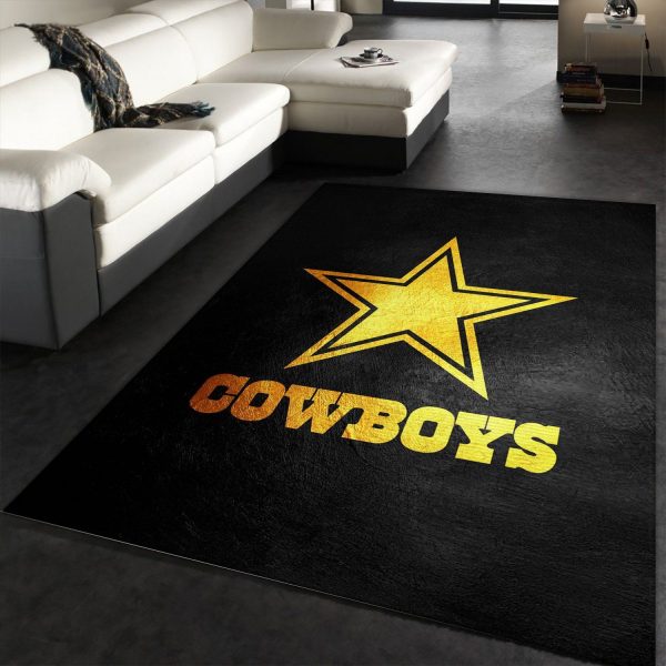 Dallas Cowboys NFL Black Living Room Carpet Rug Home Decor Dallas Cowboys NFL Black Living Room Carpet Rug Home Decor