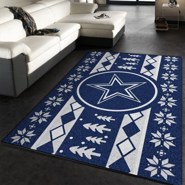 Dallas Cowboys NFL Christmas Living Room Carpet Rug Home Decor Dallas Cowboys NFL Christmas Living Room Carpet Rug Home Decor