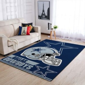 Dallas Cowboys NFL Team Logo Helmet Nice Gift Living Room Carpet Rug Home Decor