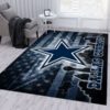 Dallas Cowboys NFL With Flag USA Living Room Carpet Rug Home Decor
